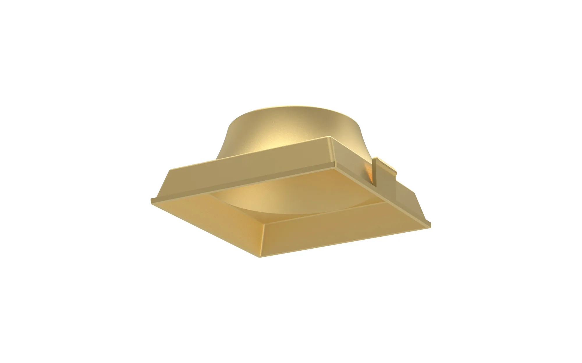 M9728  Sunrise 8W Square Led Spot light Inner Reflector,Matt Gold